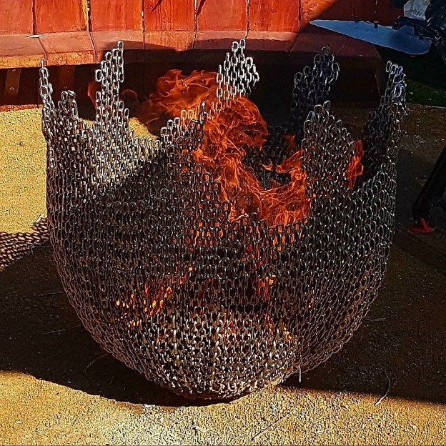 Fire Pit Furniture Design Sculpture Artist Michael Mike Van Dam